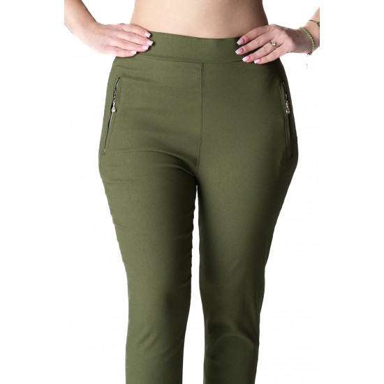 Pantaloni Adeline Dama Masura Mare,Kaki